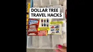 Dollar Tree Travel Hacks! TIP: Slip the containers in a ziplock for extra safety.