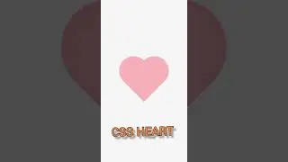 How to Make Heart using HTML & CSS | #shorts #ytshorts #coding