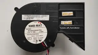 NMB-MAT Fan BG0903-B049-P0S 12V 2.65A (approx: 7200-8500rpm) 4wire Used Dell Server Fan