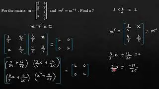 Inverse of matrix: Example