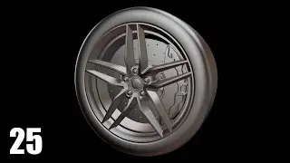 Blender 2.90 Car Modeling - Part 25 [The Brake Disc And Tire]