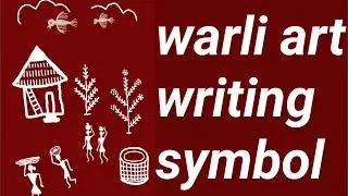 Warli art course for beginners writing symbols/how to draw warli writing symbols/Indian tribal art