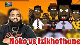 АМЕРИКАНСКАЯ РЕАКЦИЯ на бой Ноко против Изихотана | ЮЖНО-АФРИКАНСКАЯ КОМЕДИЯ 🇿🇦