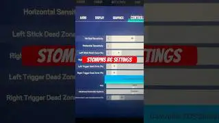 Stompns R6 controller settings for rainbow six siege