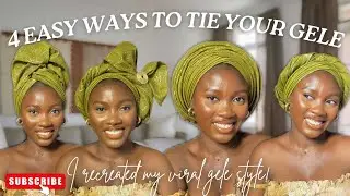 QUICK AND EASY GELE HEADWRAP TUTORIAL |How to tie gele for beginners | How to tie gele yourself