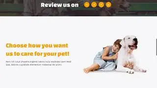 Pet Care Services Website Template