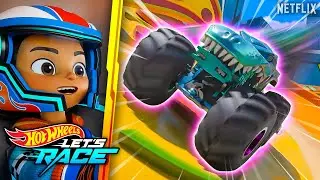 Epic Mega Wrex Moments! ⚡ | Hot Wheels Let's Race