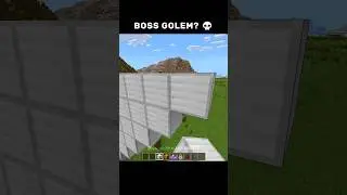 Spawning Titan Iron Golem in Minecraft 💀 | #minecraft #shorts #meme
