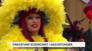 Bland drakar och dragqueens uppträder i TV4 Nyhetsmorgon!