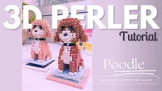 Песик пудель 3D Perler Tutorial