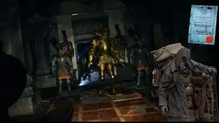 Re4 remake VR  armadura strong threat merchant side quest. #re4 #fypシ #funny #vr