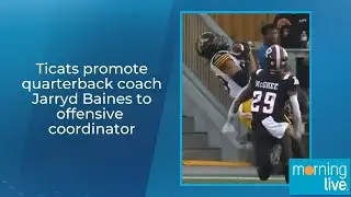 Ticats promote quarterback coach Jarryd Baines to offensive coordinator