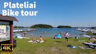 Lithuania Plateliai E-bike tour summer forest path 4k (60fps)