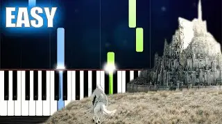 The Lord of The Rings - Gondor's Theme (MInas Tirith) - EASY Piano Tutorial