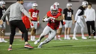 Miyan Williams 2022 spring game - highlights