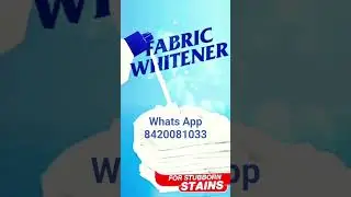 Fabric whitener making formulation available