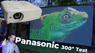 Panasonic PT VW530U Refurbished Projector 300 Inch Screen Test