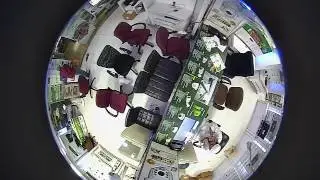 Active pixel fish eye cameras 360 degree view