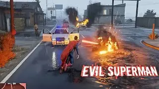 What if Superman was Evil? #gta5 #mod #superman #gameplay #trending 