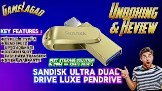 SanDisk Ultra Dual Drive Luxe Type-C & Type A Pendrive | Unboxing & Review 🔥 #pendrive #storage