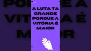 &ldquo;Essa luta &eacute; a prova de que tua vit&oacute;ria t&aacute; muito perto!&rdquo;#NaoDesista #ForcaDeDeus #VitoriaVindo #fe