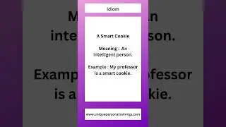 A Smart Cookie | what does it mean | English idioms #english #idioms #englishconversation