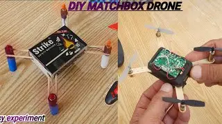 How to make mini rc matchbox drone at home 🏡 diy school project easy experiment us 