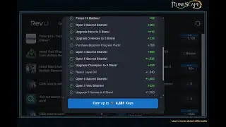Runescape 3. 14000 keys for $250 with promotion