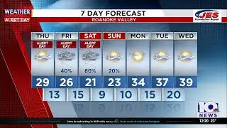 Southwest, Central Virginia Weather | Noon - Jan. 29, 2026