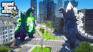 Super Godzilla Vs SpaceGodzilla ( GTA V Mods )