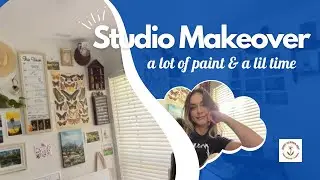 BYE BYE BLUES 🔵 New ART Studio Transformation : Let&rsquo;s see what a little paint can do!