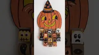 Halloween countdown #halloween #halloweencountdown #diyhalloween #cardboard  #spookydecor #crafts