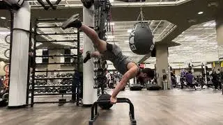 Light Banded Assist Straddle Planche hold (8.47 seconds) 