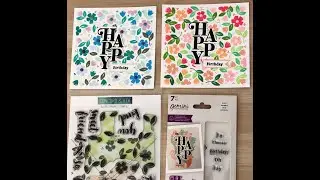 Concord & 9th Blooms TURNABOUT STAMPS SET TUTORIAL: BIRTHDAY CARD Card making IDEAS and INSPIRATION