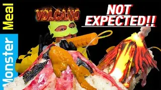 DIY Volcano Curry Rice: Will the Lava Erupt?! (Epic Food Challenge) ASMR Mukbang Eating 😋