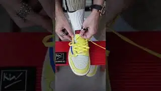 How to lace Travis Scott X Air Jordan1 Low OG Canary? #nike #canary #shoelacestyle #kickwho#jordan1