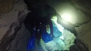Multi sump cave diving in lower Austria