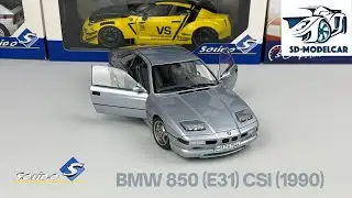 BMW 850 CSI (E31) (1990) 1:18 Solido S1807004 - A Masterpiece of '90s German Engineering!