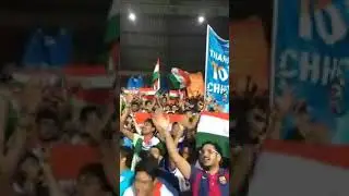 India 3-0 Kenya - Vande Mataram chant by Indian football fans