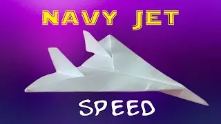 How To Make a PAPER AIRPLANE JET EASY | Best Paper Plane that Flies Far
