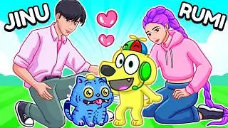 Having a KPOP DEMON HUNTERS FAMILY in Roblox!
