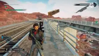 Train In Just Cause 4 Goes Flying