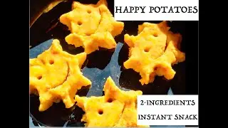 Happy Potatoes | Potato Smileys | Vegan | 2 Ingredient | Instant Snack
