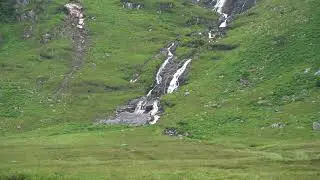 Astelleen Burn Waterfall from a viewing bench