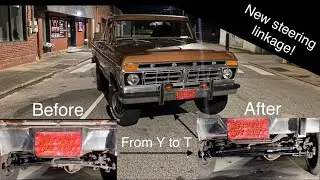 1977 F150 4x4 from 76-77 Y steering to 78-79 T steering upgrade.