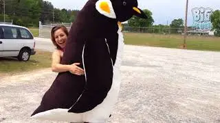 Big Plush 5 Foot Stuffed Penguin Large Stuffed Animal Made in the USA