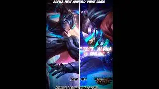 mlbb Alpha New and old voice lines 🥲😭 #alpha #sad #storymlbb #story #mlbbindonesia #mobilelegends #1