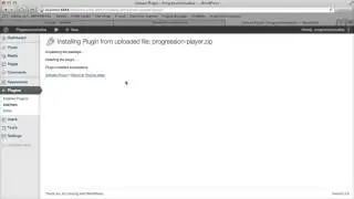 ProgressionPlayer Player Installation