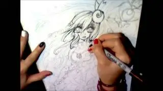 Colorless Rainbow hair inking  part 1