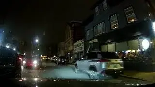 Evening drive from North Providence to Federal Hill in Providence, Rhode Island